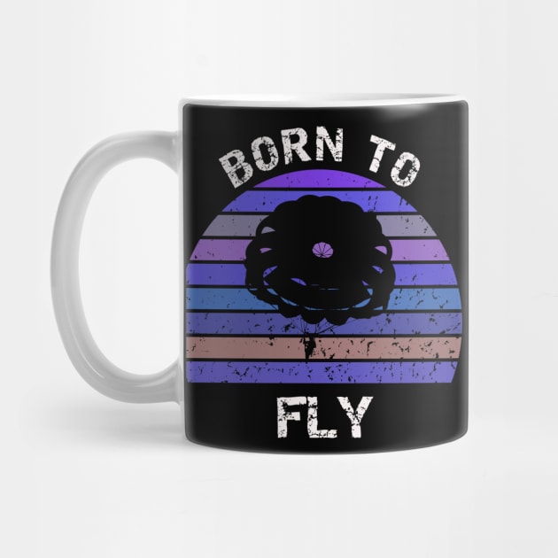 Born To Fly - Base jumping retro design by BB Funny Store